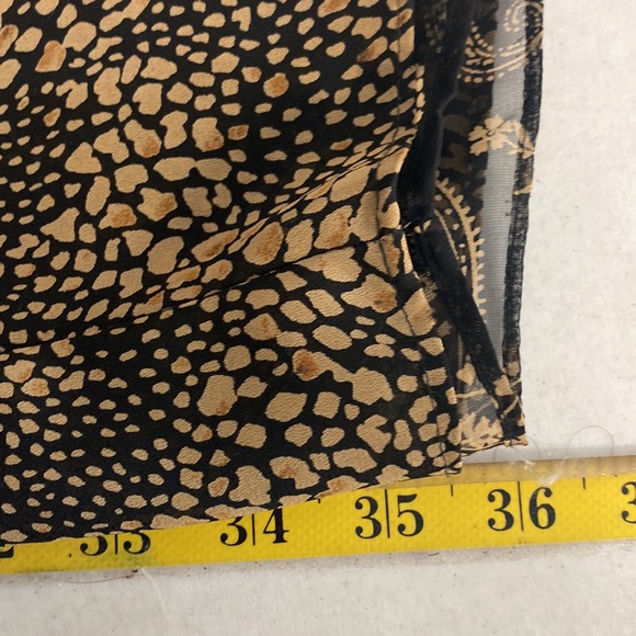 Emma James Black & Tan Print Sleeveless Top & Mid Skirt Size 14 - Picture 12 of 15